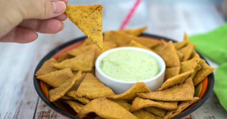 keto tortilla chips with lupin flour