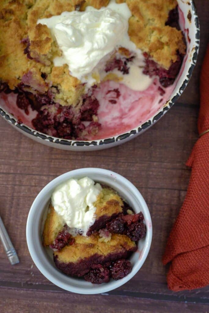 blackberry keto cobbler