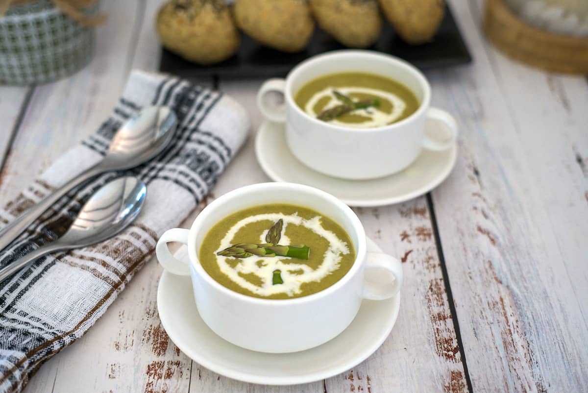 Keto Asparagus Soup - Keto & Low Carb Vegetarian Recipes