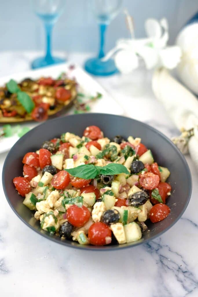 cucumber, tomato salad