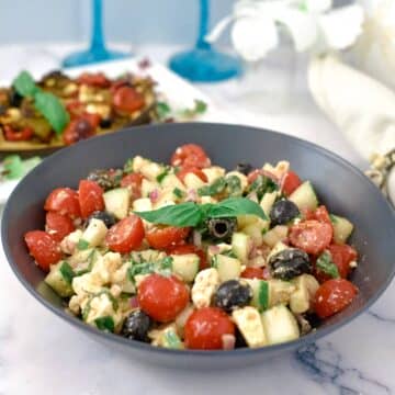 mediterranean tomato cucumber salad