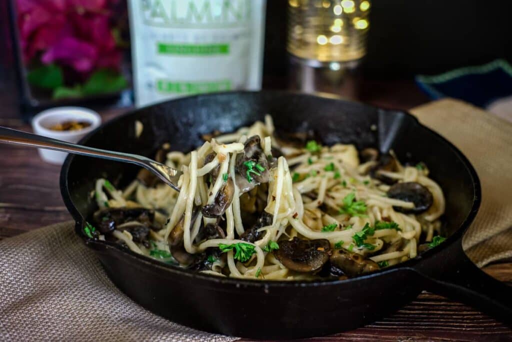 mushroom brie pasta