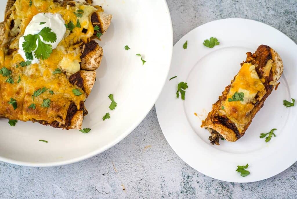 mushroom enchilada