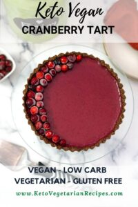vegan cranberry tart