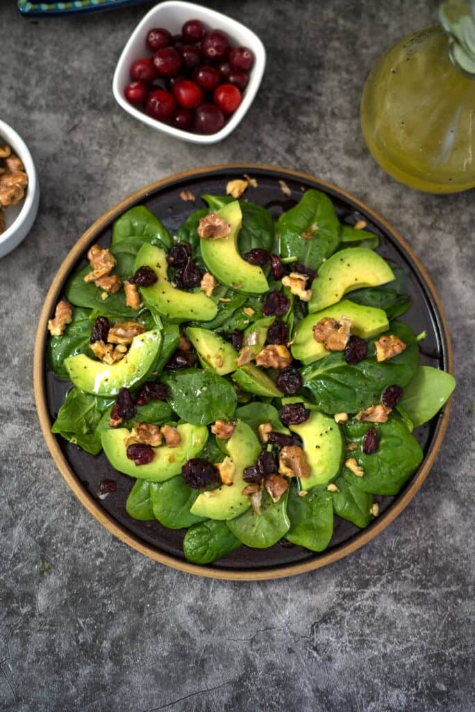 spinach avocado salad