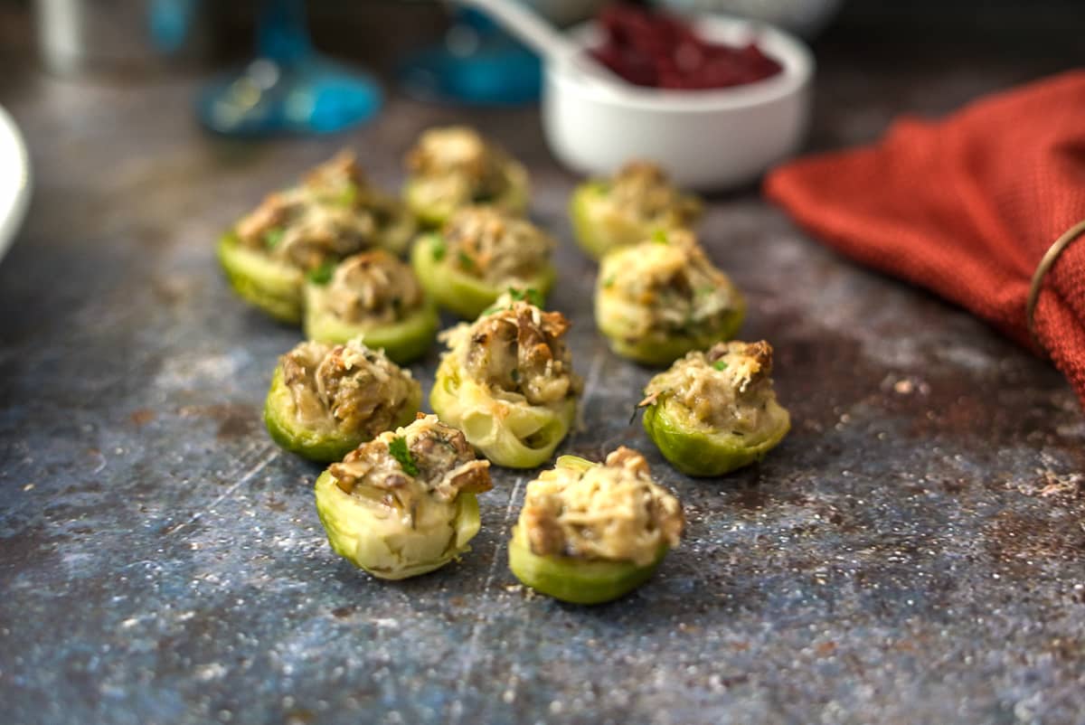 Stuffed Brussel Sprouts - Keto & Low Carb Vegetarian Recipes