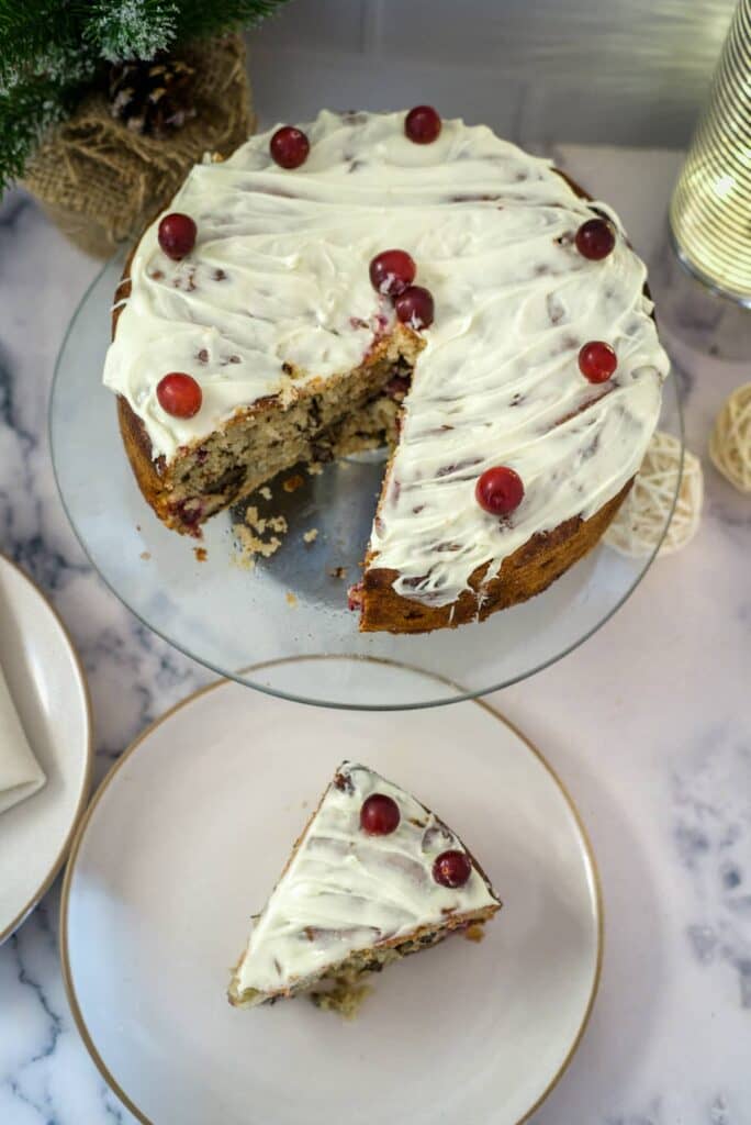 keto cranberry cake