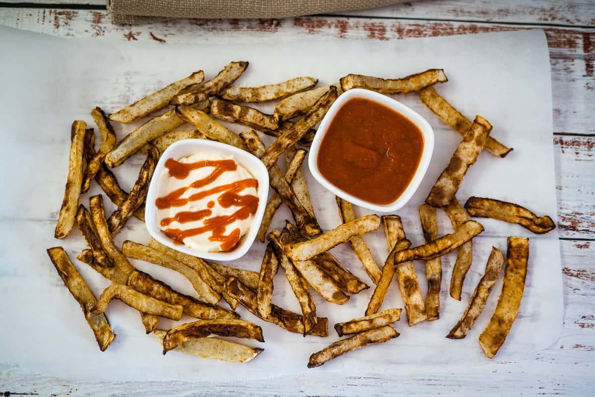 Air Fryer Turnip Fries - Keto & Low Carb Vegetarian Recipes