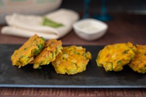spicy okra fritters