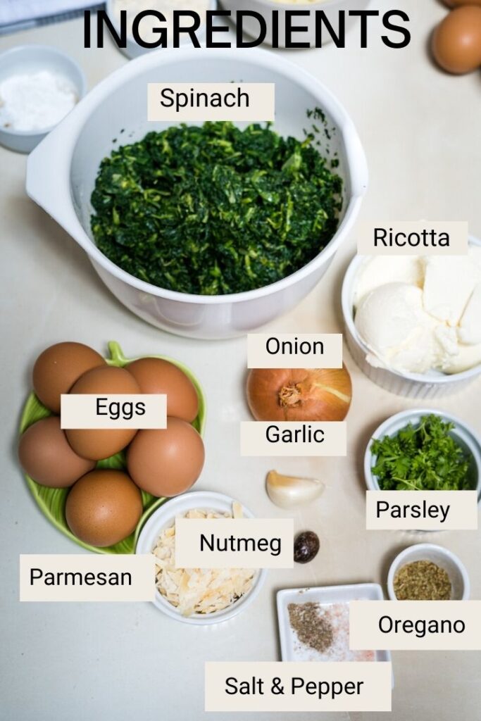 spinach pie ingredients