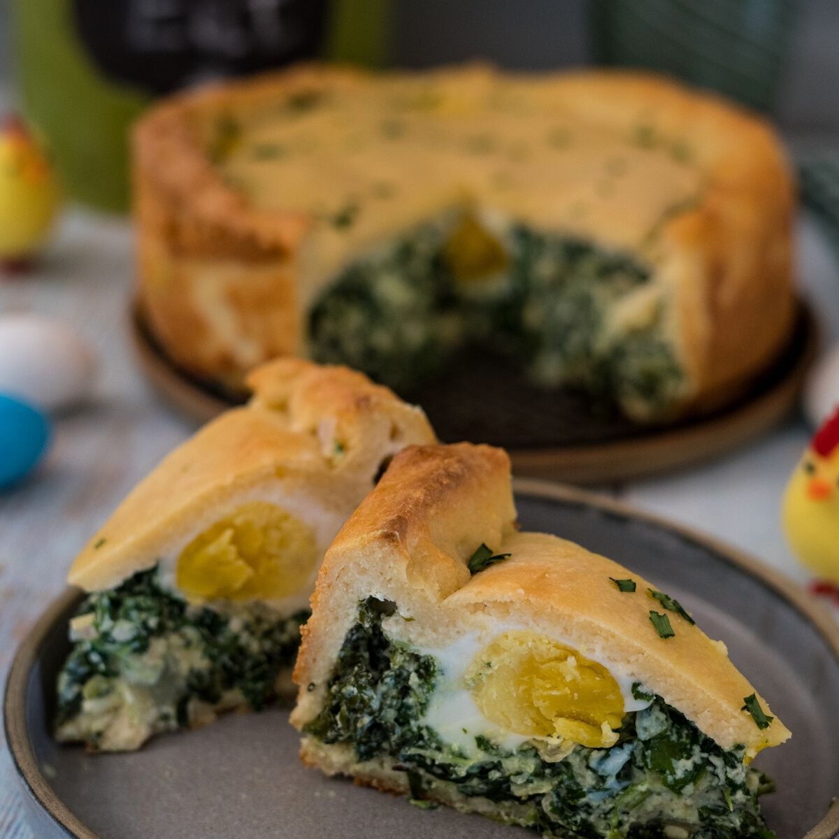 Keto Italian Easter Pie - Keto & Low Carb Vegetarian Recipes