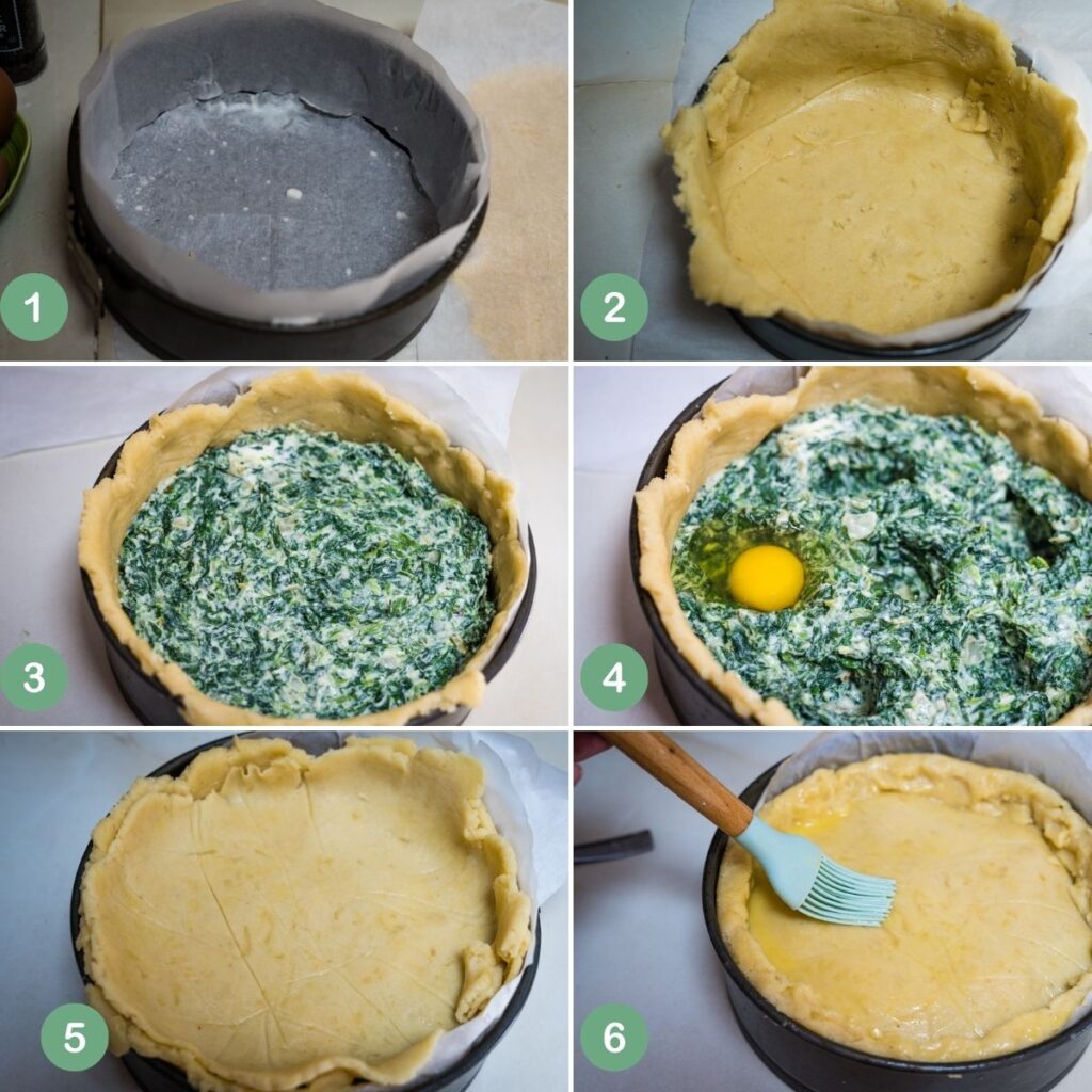 spinach pie assemble
