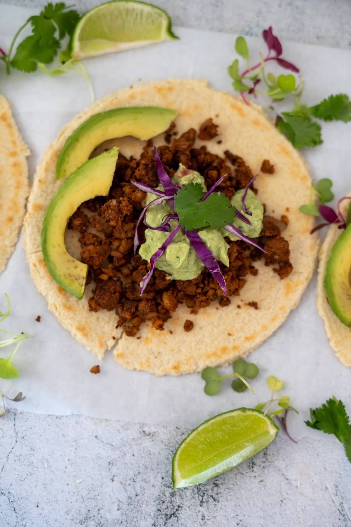 walnut mushroom tacos