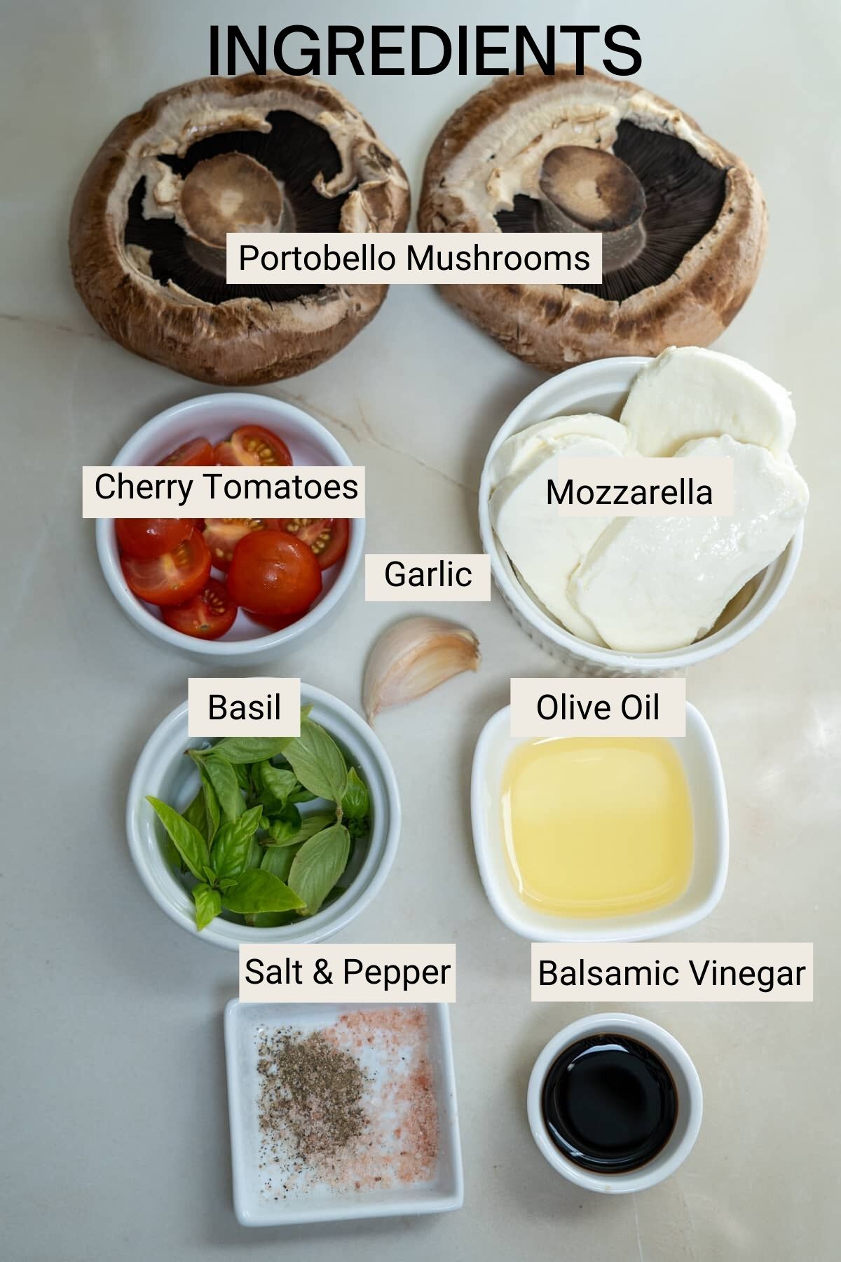 caprese mushroom ingredients