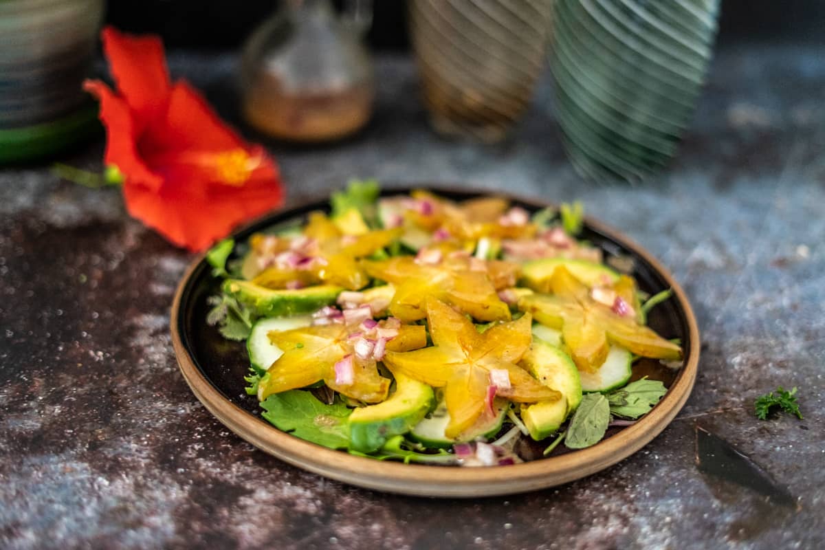 star fruit avocado salad