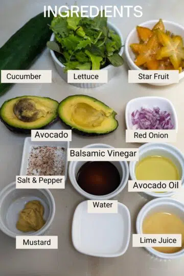 star fruit salad ingredients