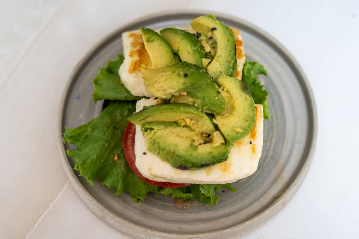 grilled halloumi