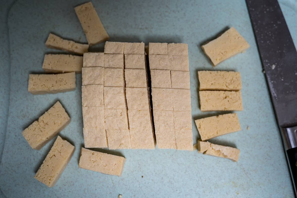 chopped tofu