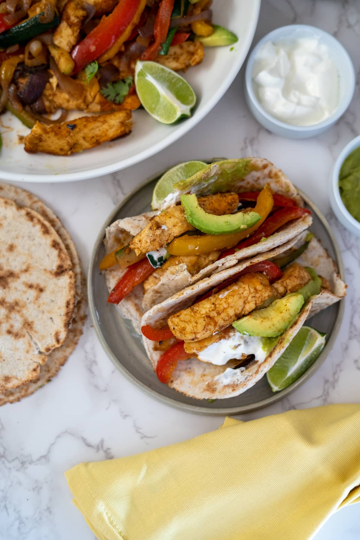 halloumi fajitas