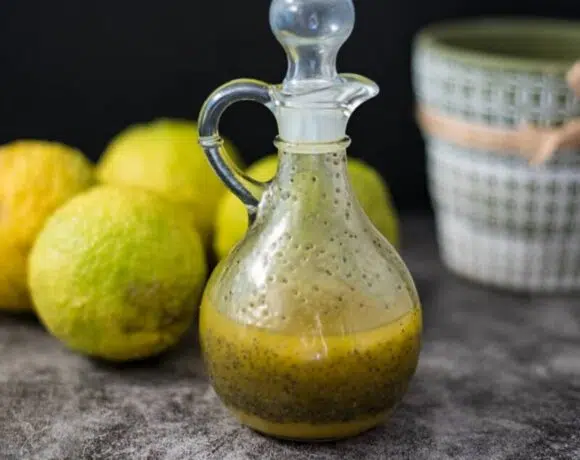 lemon poppy seed in a bottle