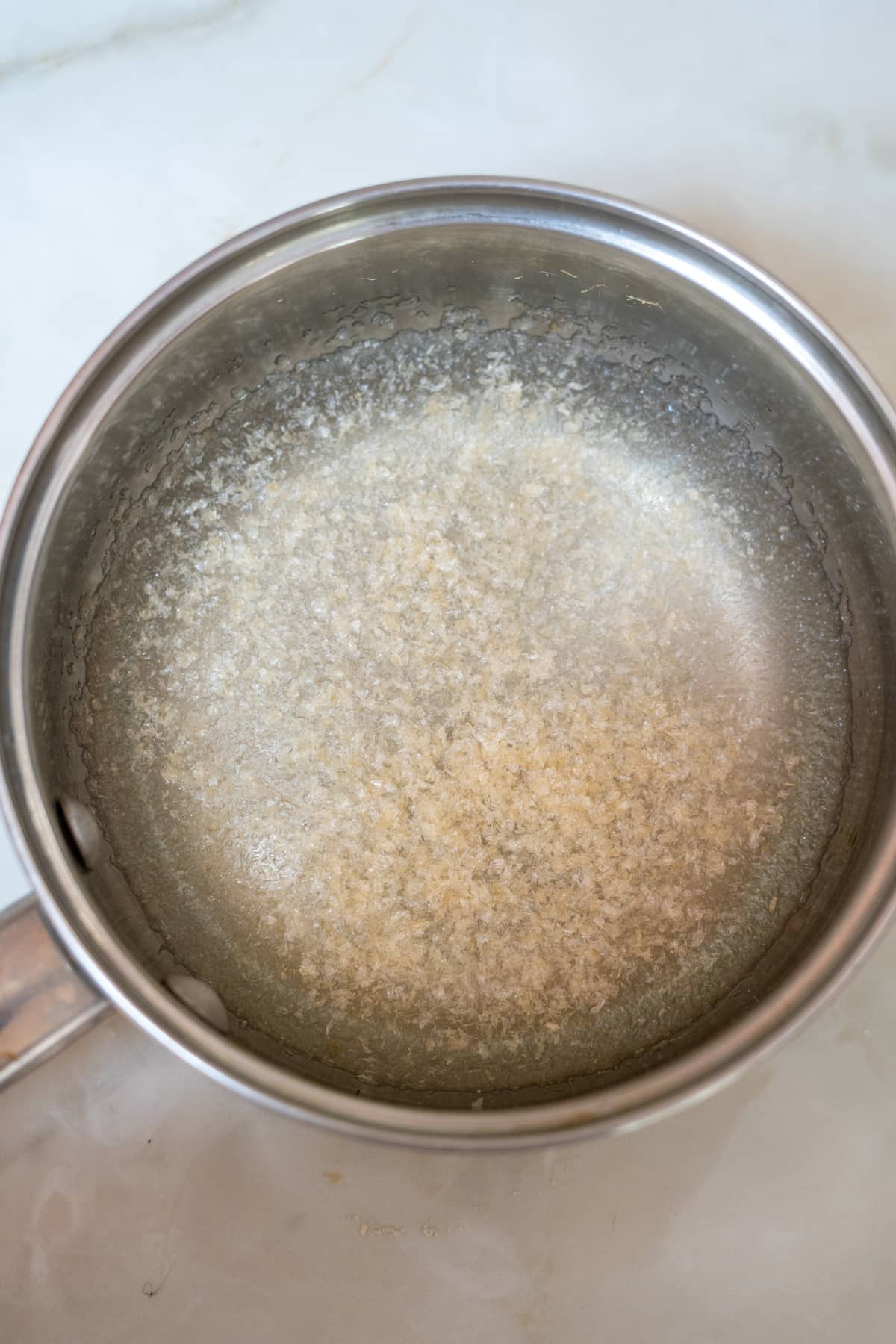 agar in boiling water