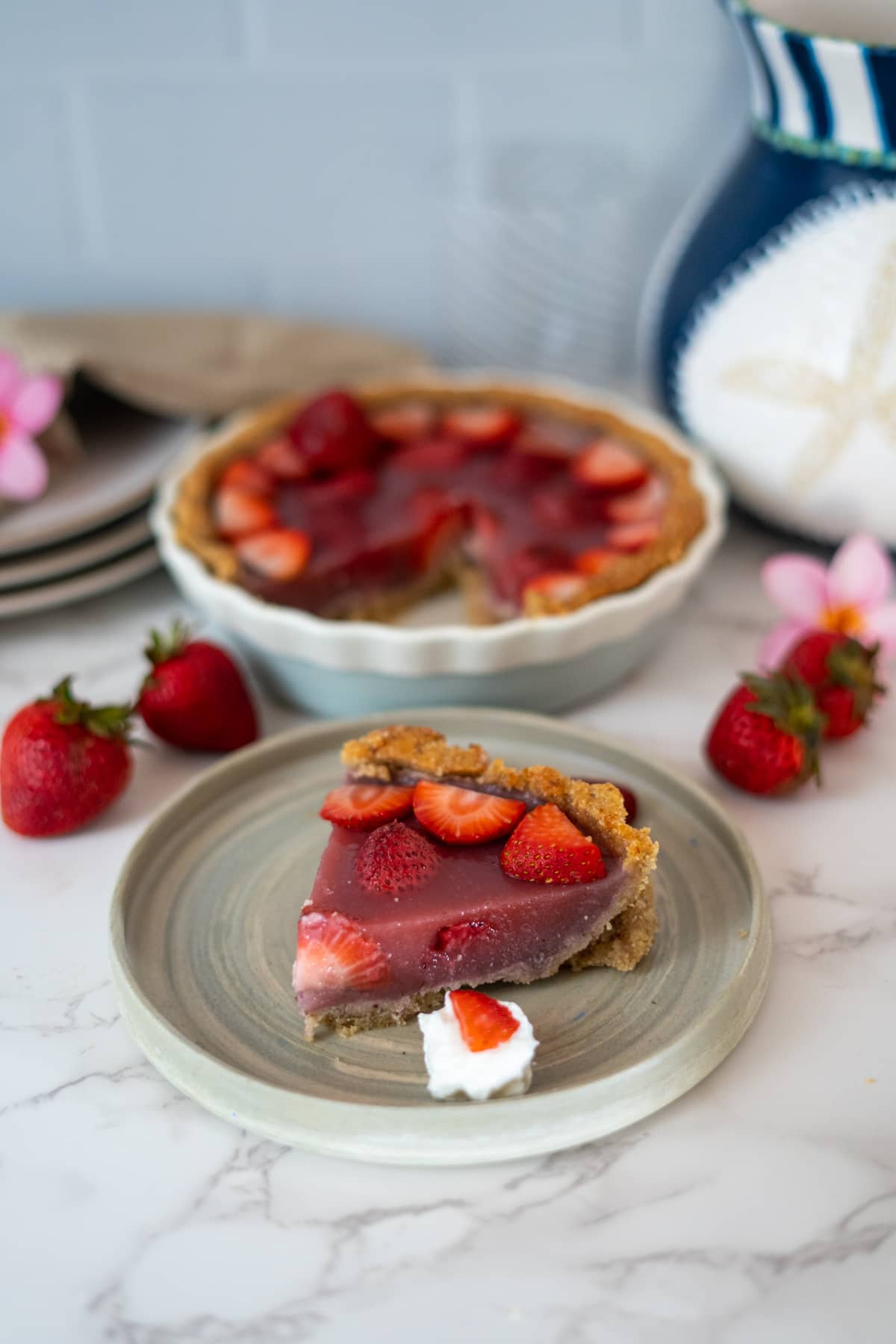 strawberry vegan pie