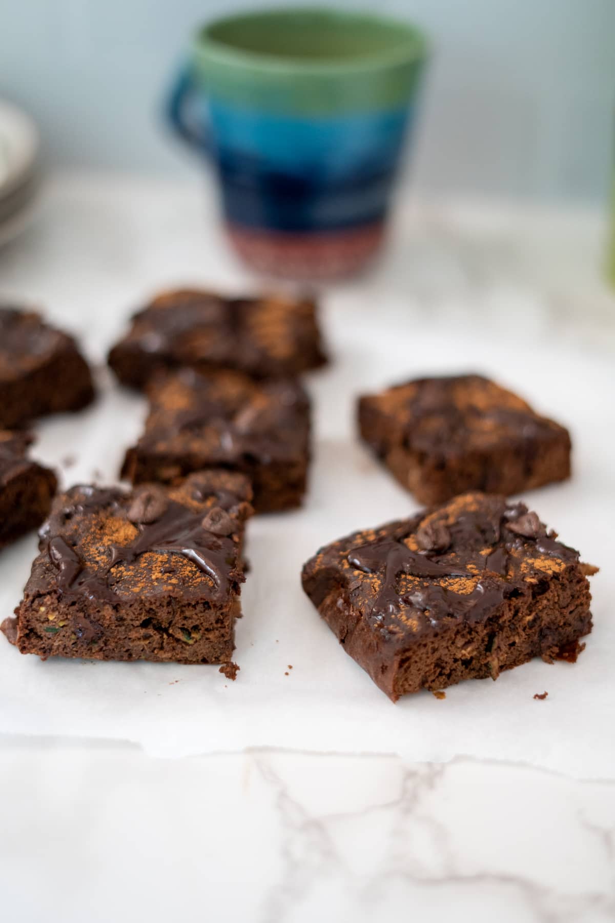 zucchini tahini brownies