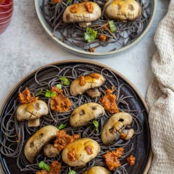 halloween mushroom skulls