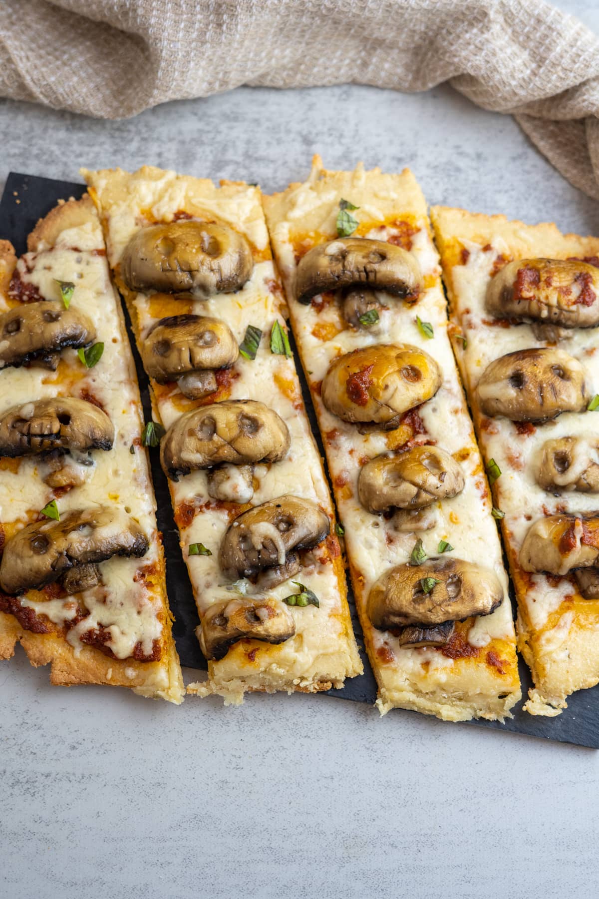 mushroom skull pizza