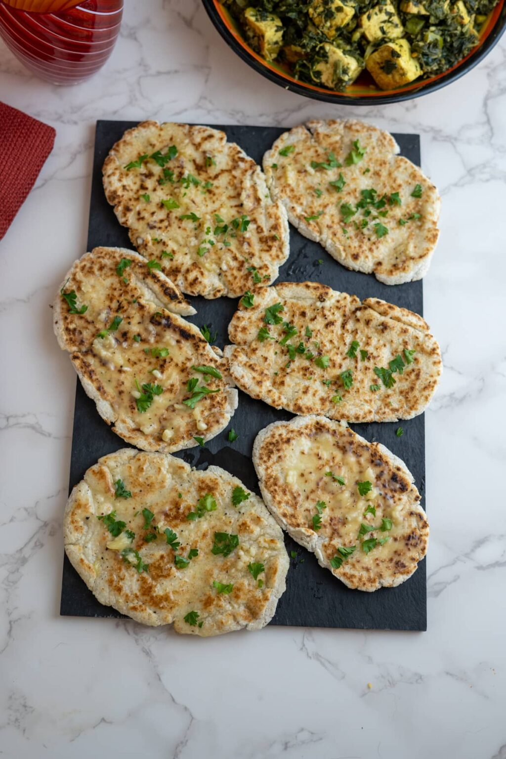 Keto Garlic Naan Bread - Keto & Low Carb Vegetarian Recipes