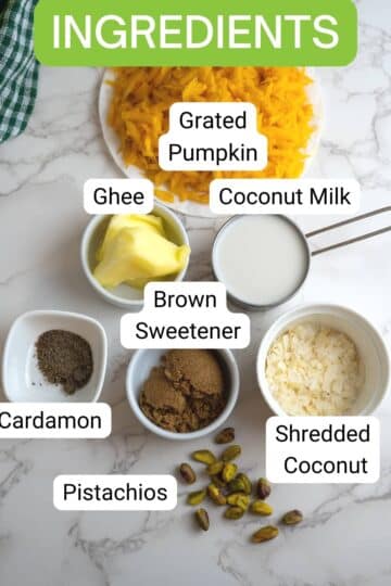 pumpkin halwa ingredients