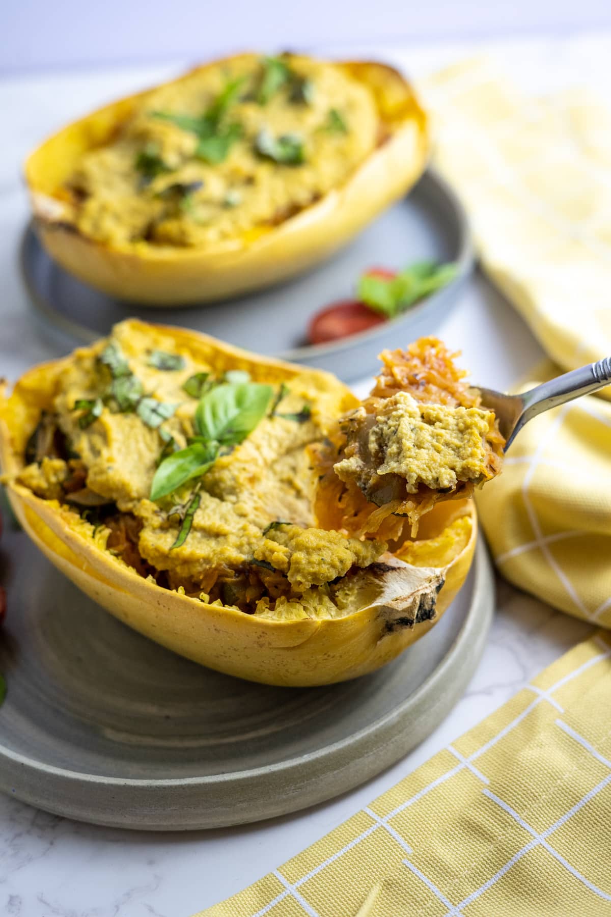 baked spaghetti squash vegan