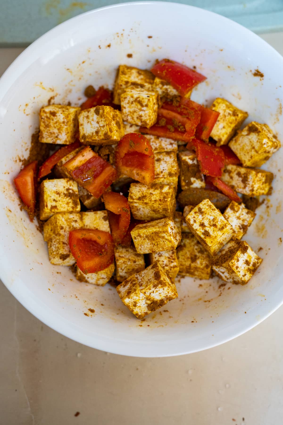 marinaded paneer