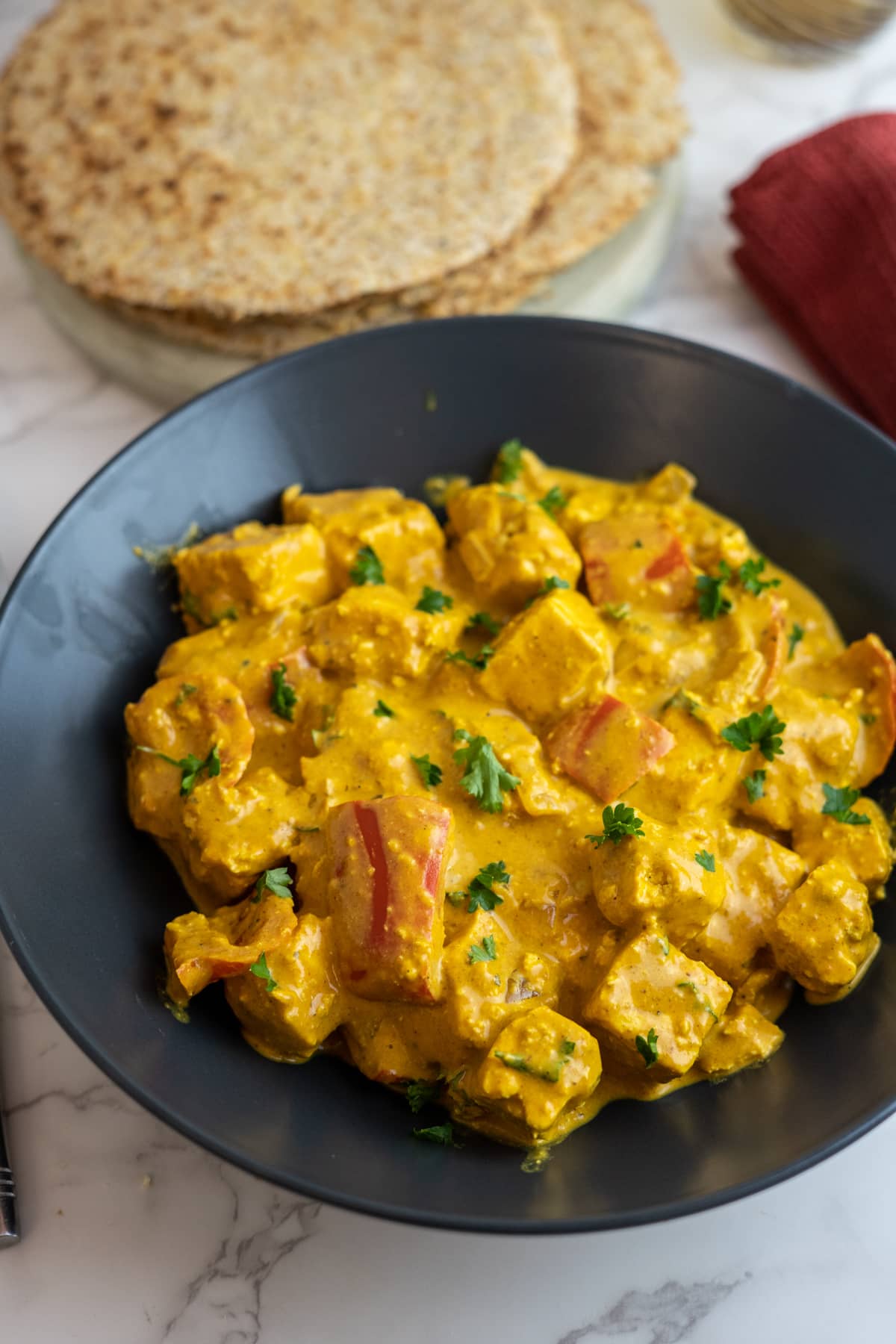 paneer makhani in a bowl