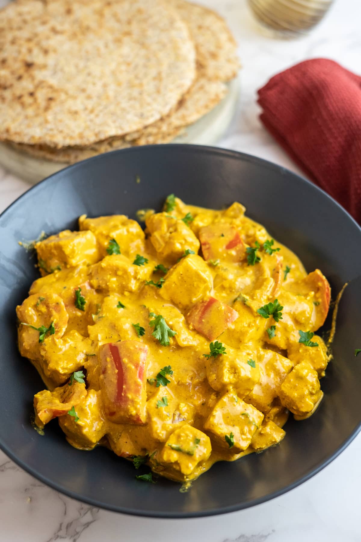 keto paneer makhani in a bowl