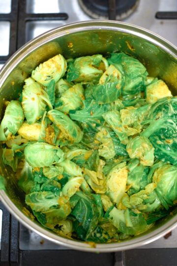 curried sprouts