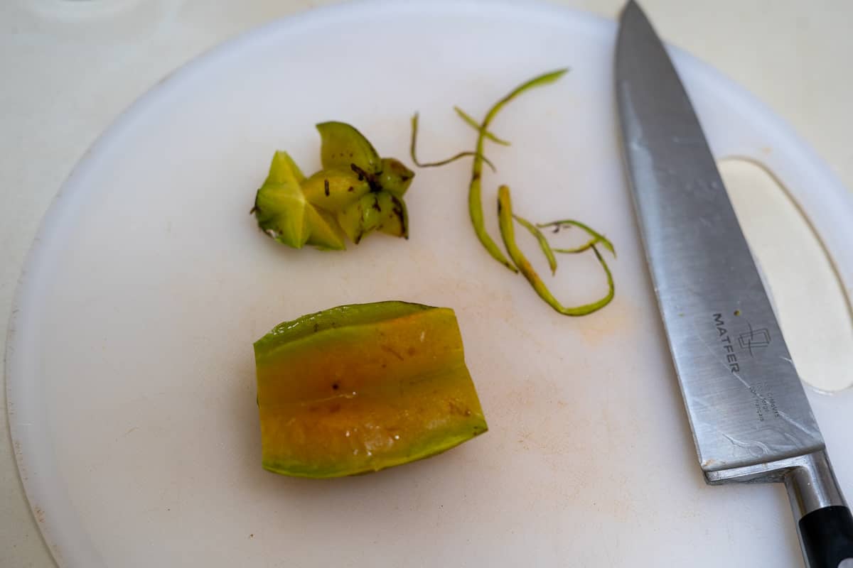 star fruit trimmed