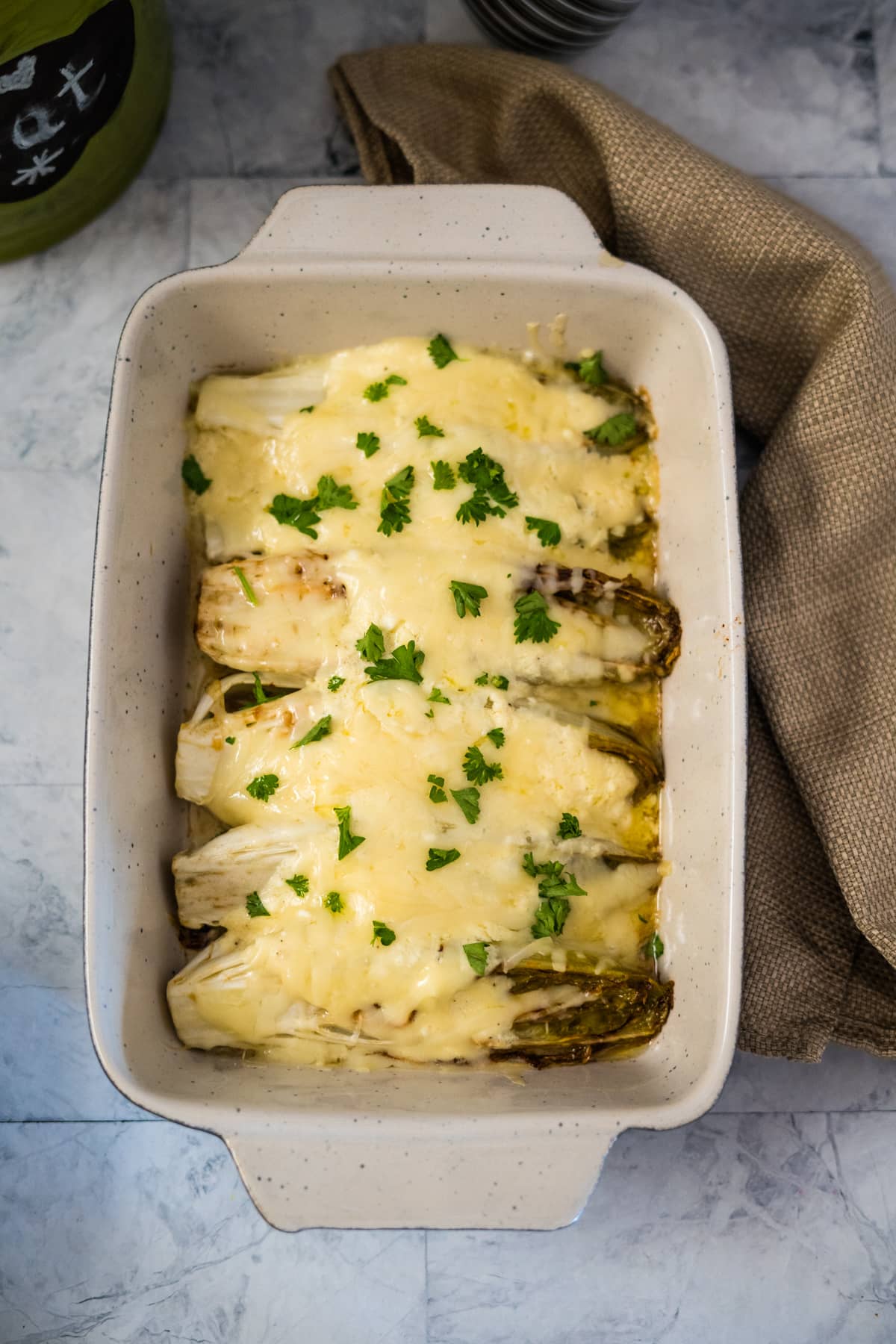 Endives Au Gratin - Keto Low Carb Vegetarian Recipes