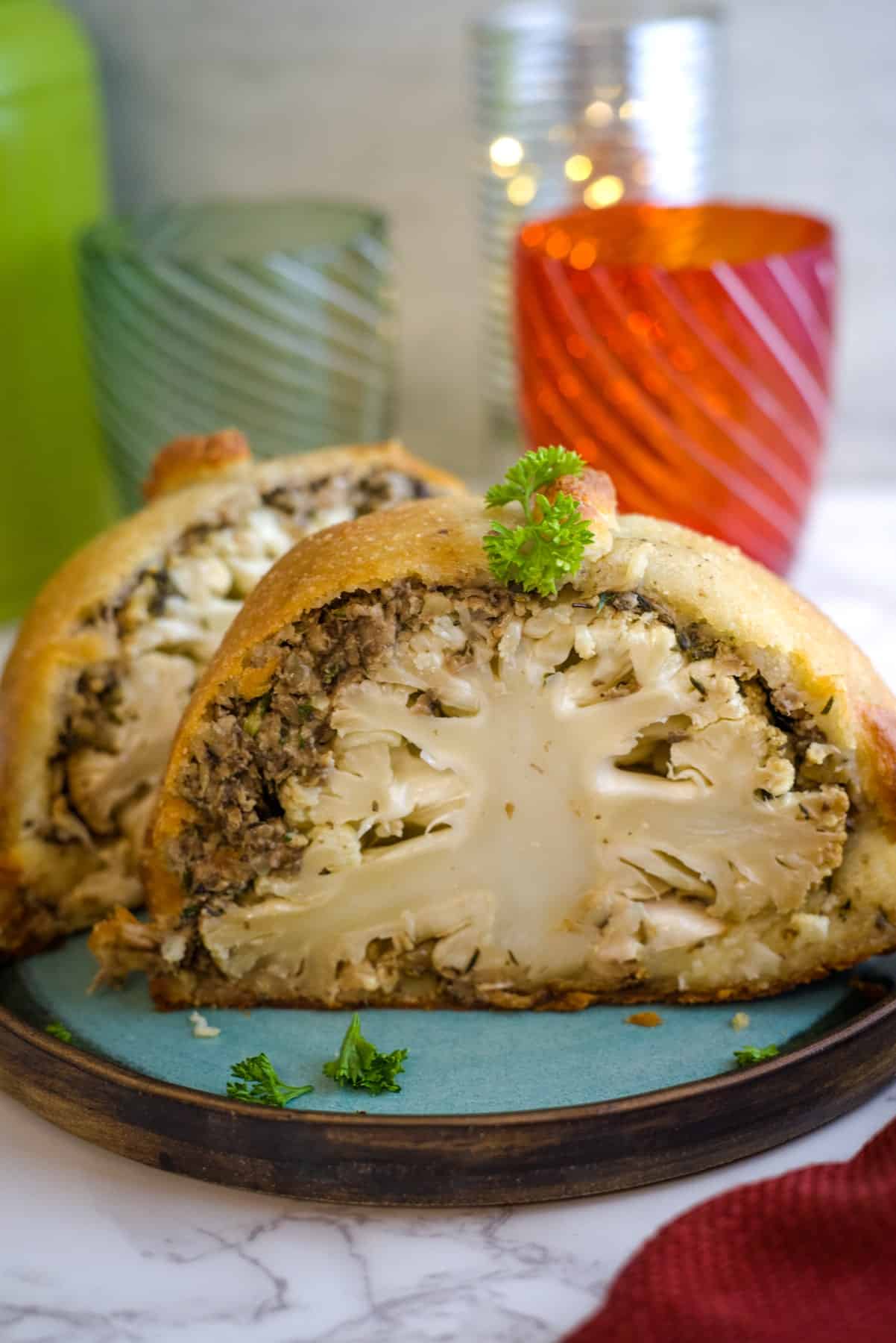 keto cauliflower wellington