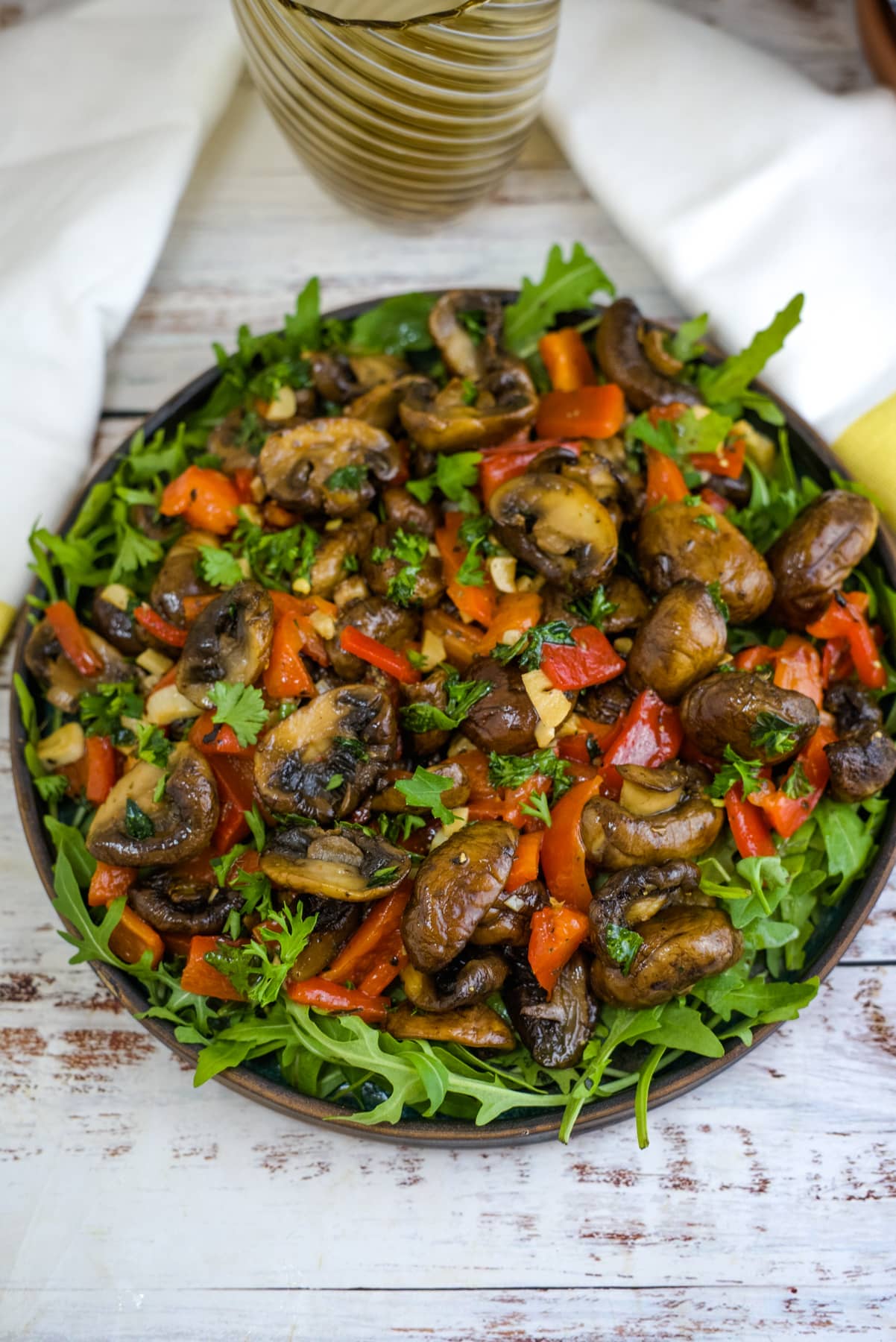 marinated cold mushroom salad