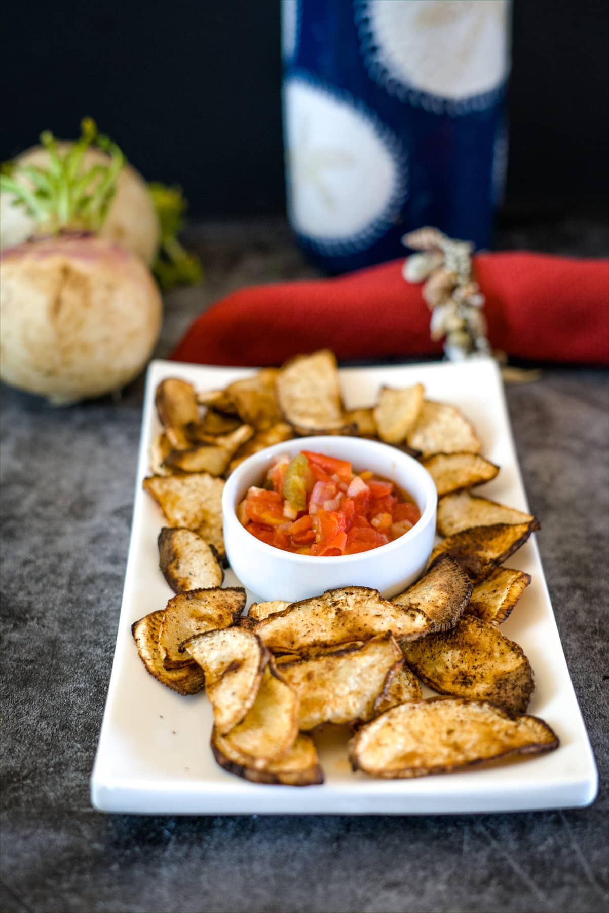 keto turnip chips