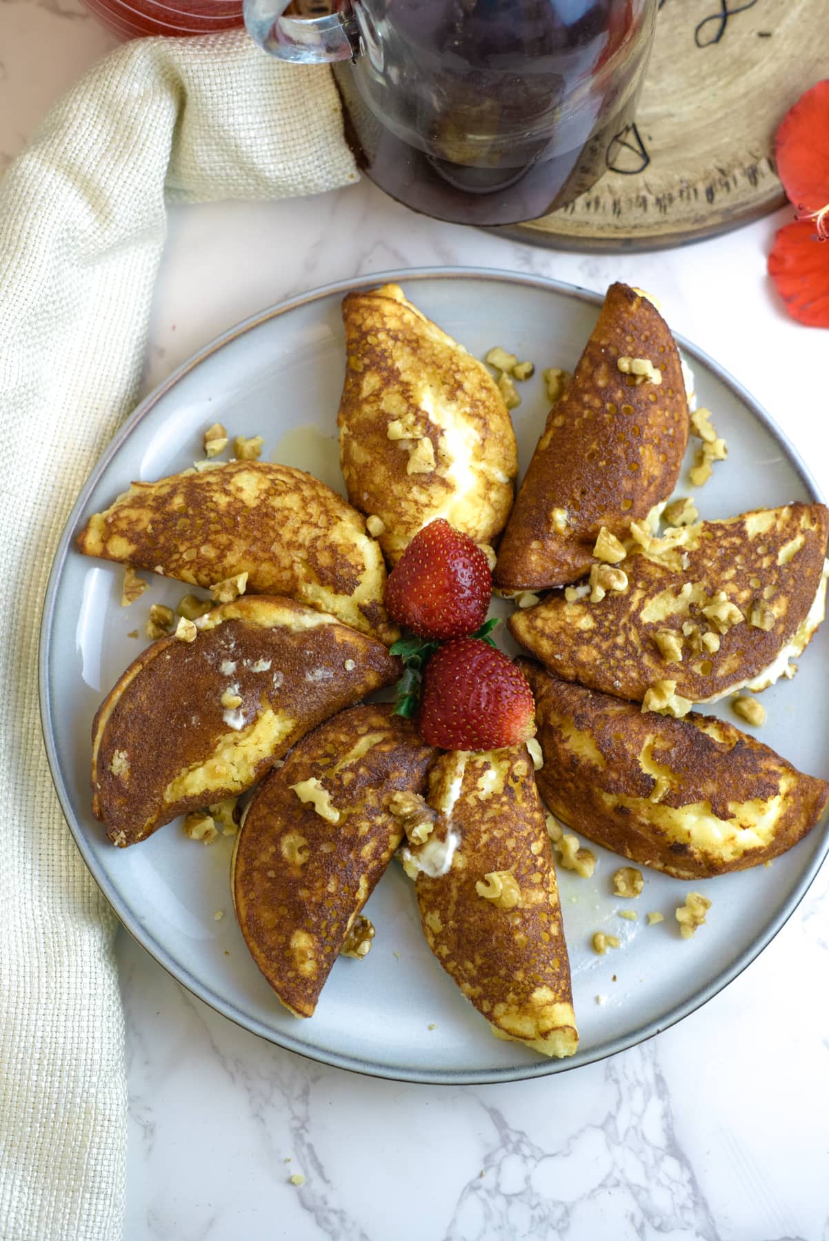 atayef almond flour pancakes