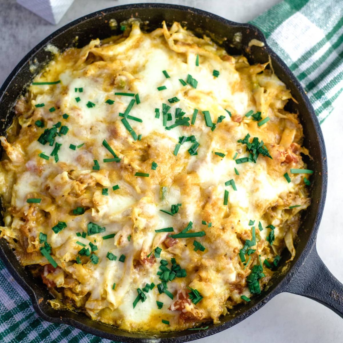 Cheesy Cabbage Casserole - Keto & Low Carb Vegetarian Recipes