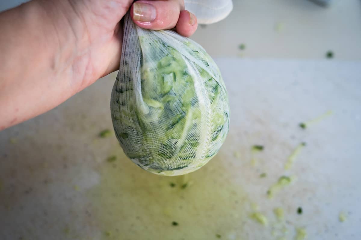 cucumber squeezed in a bag