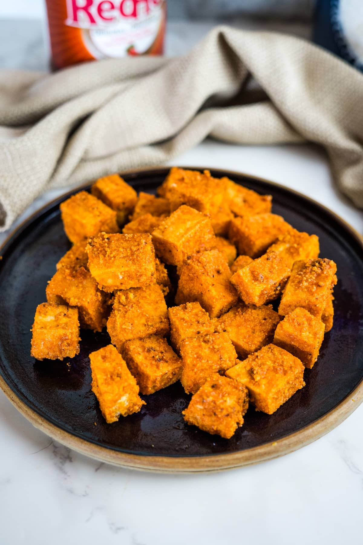 buffalo hot sauce tofu