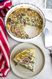 Crustless Cottage Cheese Quiche - Keto & Low Carb Vegetarian Recipes