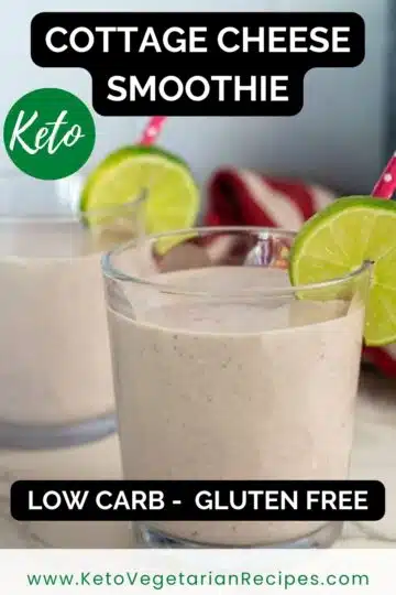 Low carb cottage cheese smoothie.