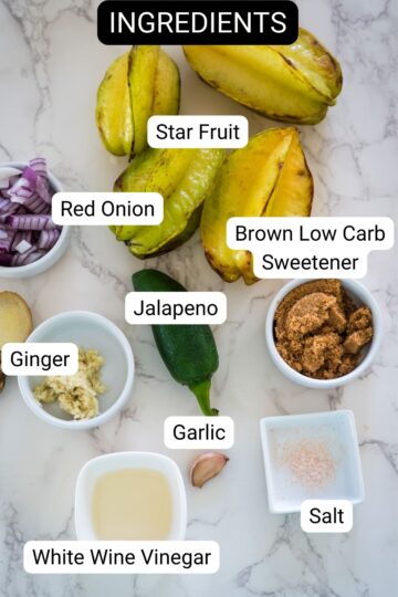 star fruit chutney ingredients