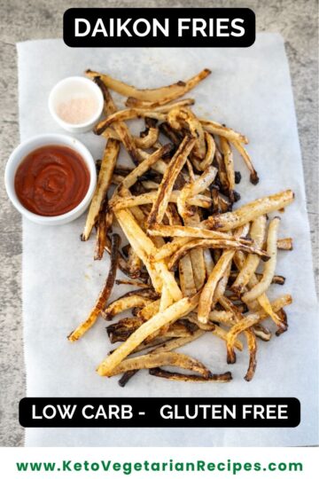 Daikon fries are a delicious and healthy alternative to traditional French fries. Made from daikon, a low carb and gluten free root vegetable, these fries are perfect for those following a low carb or gluten
