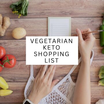 Vegetarian keto shopping list